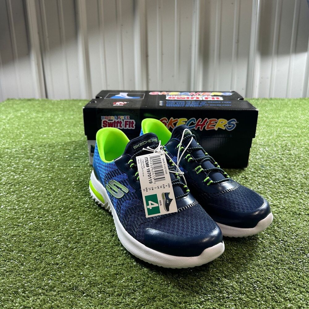 Skechers Swift Fit Kids' Blue Sneakers US 4 Youth